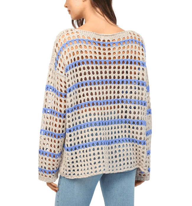 Molly Striped Knit Cover Up