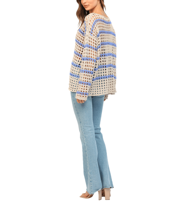 Molly Striped Knit Cover Up