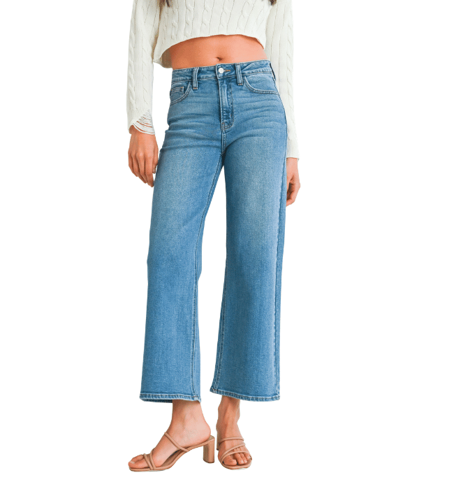 Moxie Slim Wide Leg Jeans