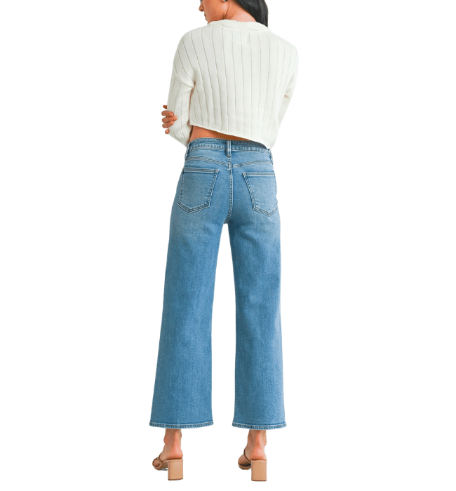 Moxie Slim Wide Leg Jeans