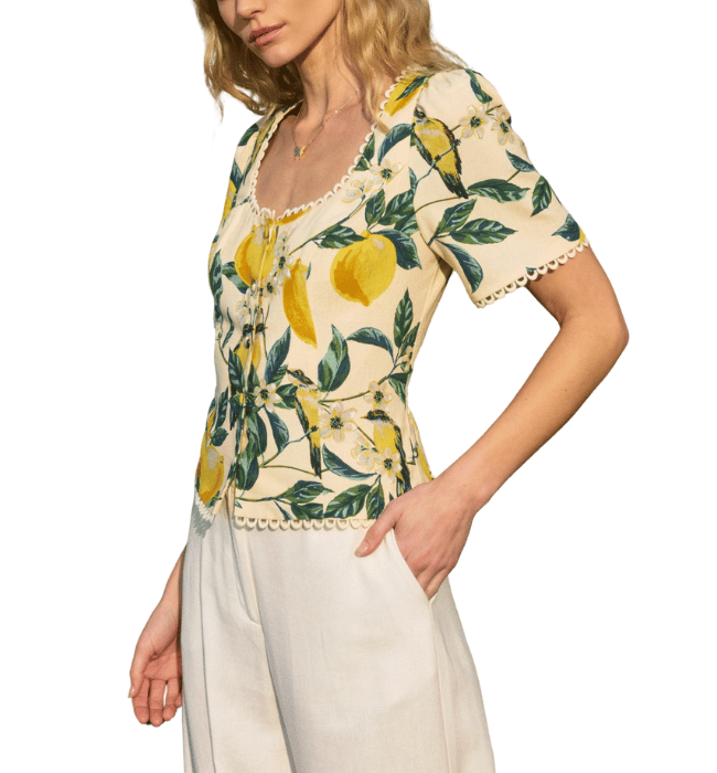 Maycie Button Down Top