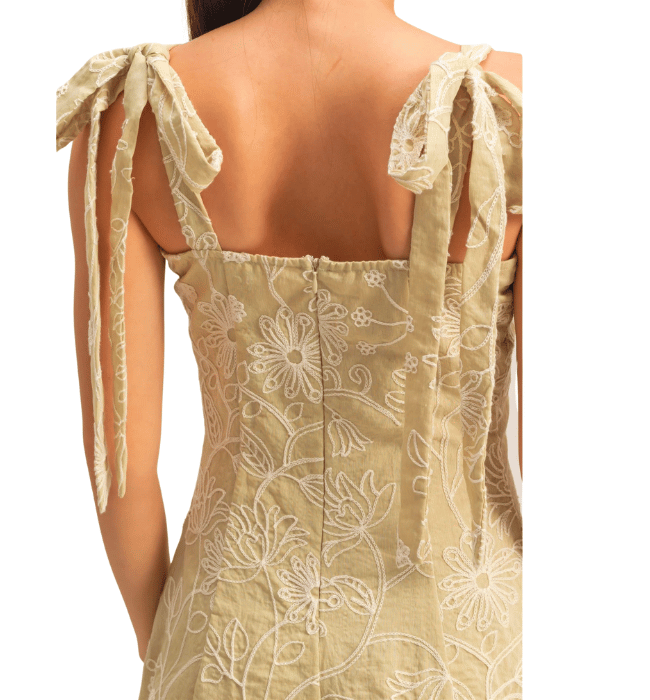 Rachel Floral Embroidery Romper