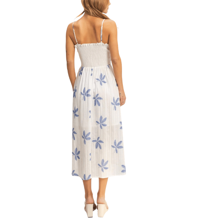 Blue Palm Dress