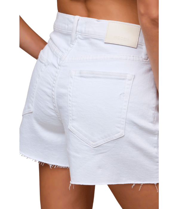 Crisp White Denim Shorts