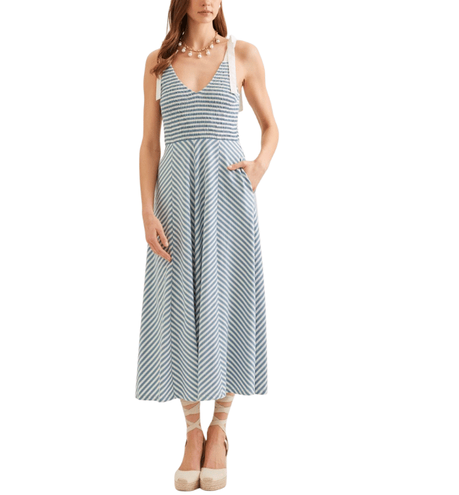 Madi Striped Midi Dress