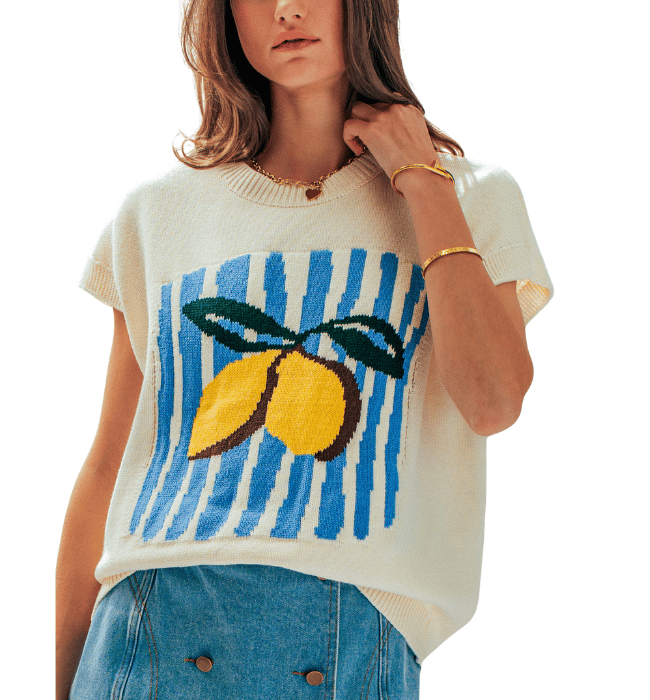 Lemon Sweater Top