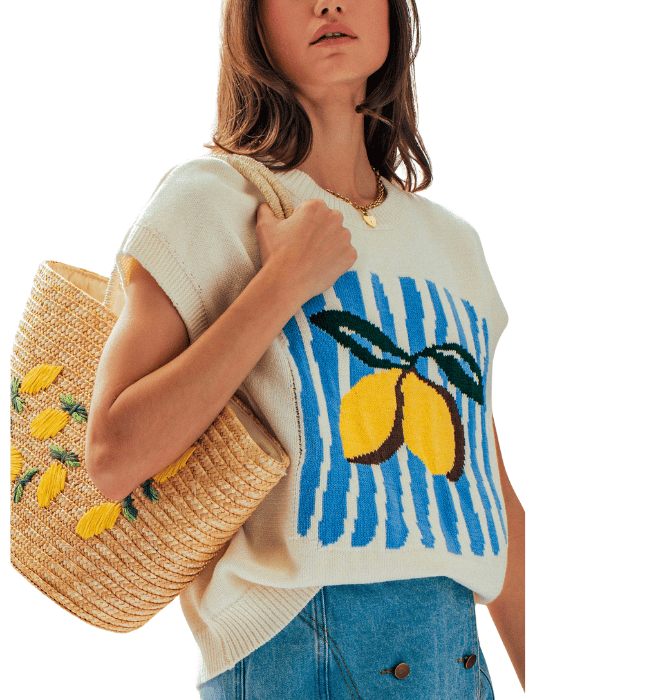 Lemon Sweater Top