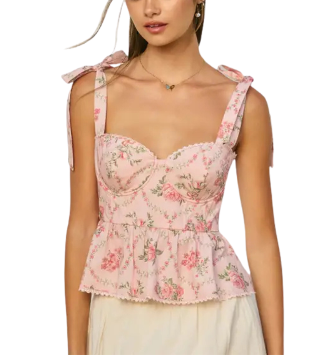 Alexa Ruffled Corset Top
