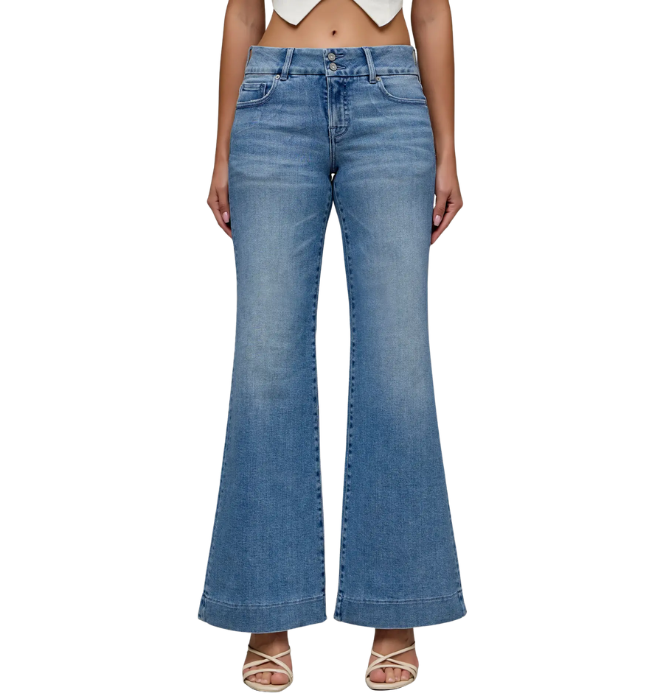 Happi Low Rise Comfort Flare Jeans