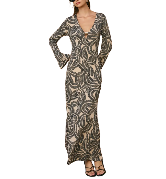 Madelenni Tropical Maxi Dress