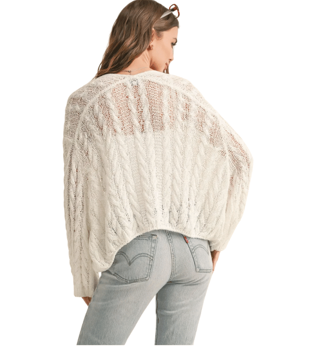 Lidia Light Weight Cable Knitted Cardigan