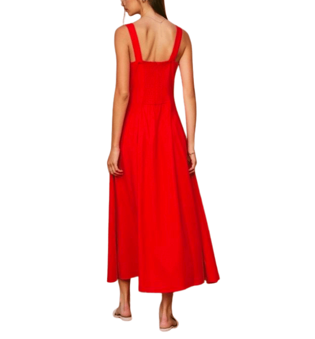 Red Linen Dress