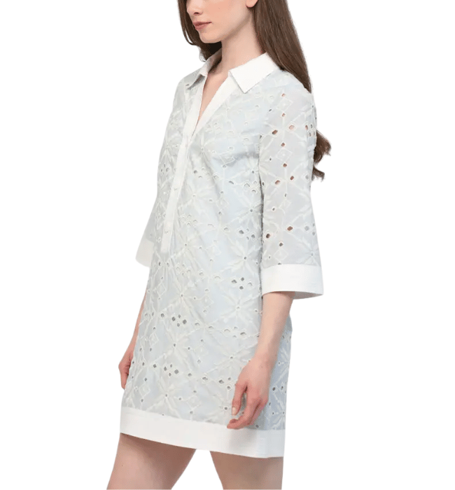 Madin Eyelet Lace Shift Dress