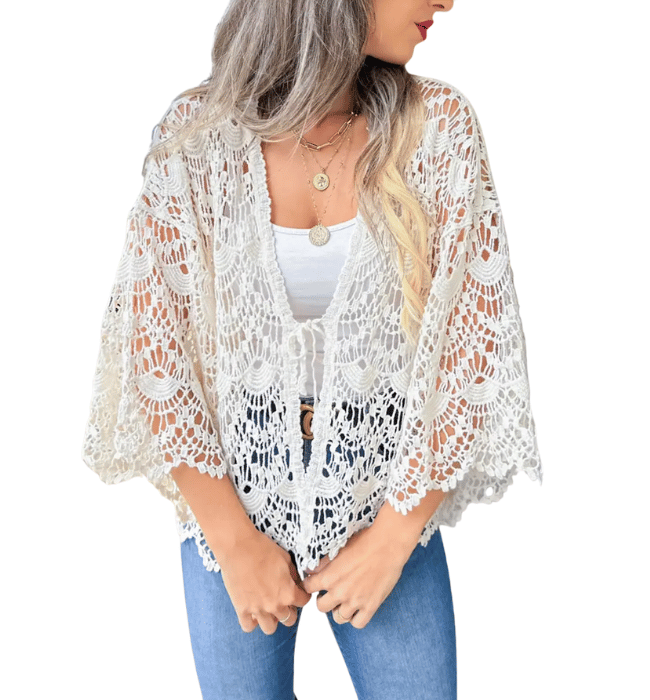 Unique Boho Crochet Cardigan