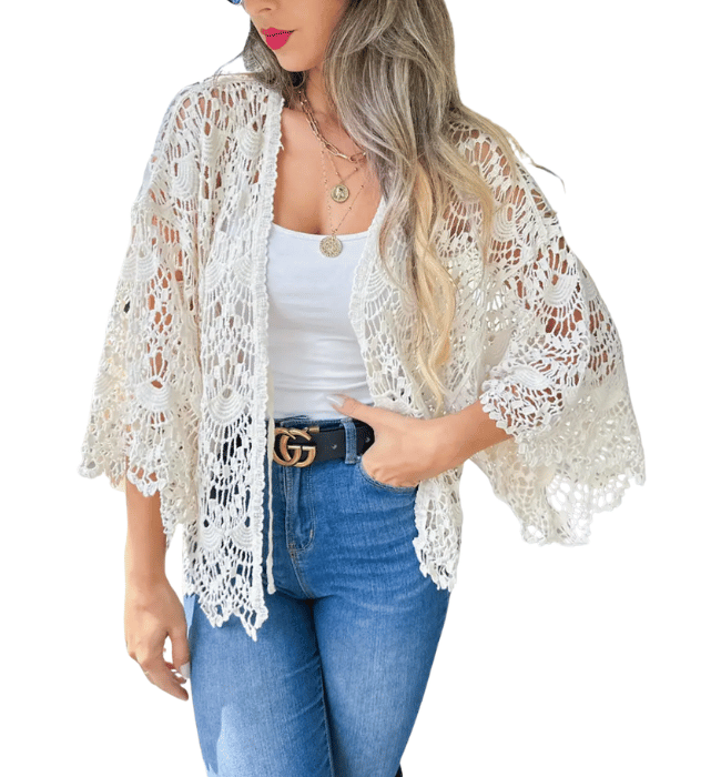 Unique Boho Crochet Cardigan