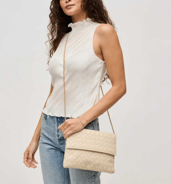 Ivy Woven Clutch