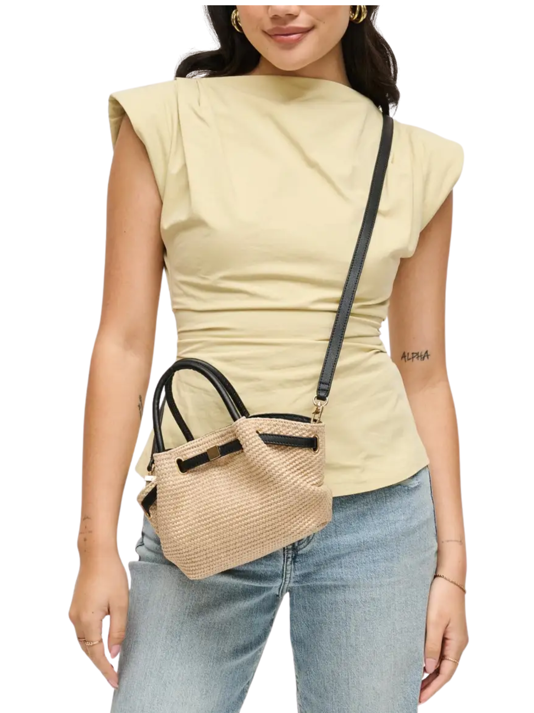 Selena Straw Crossbody