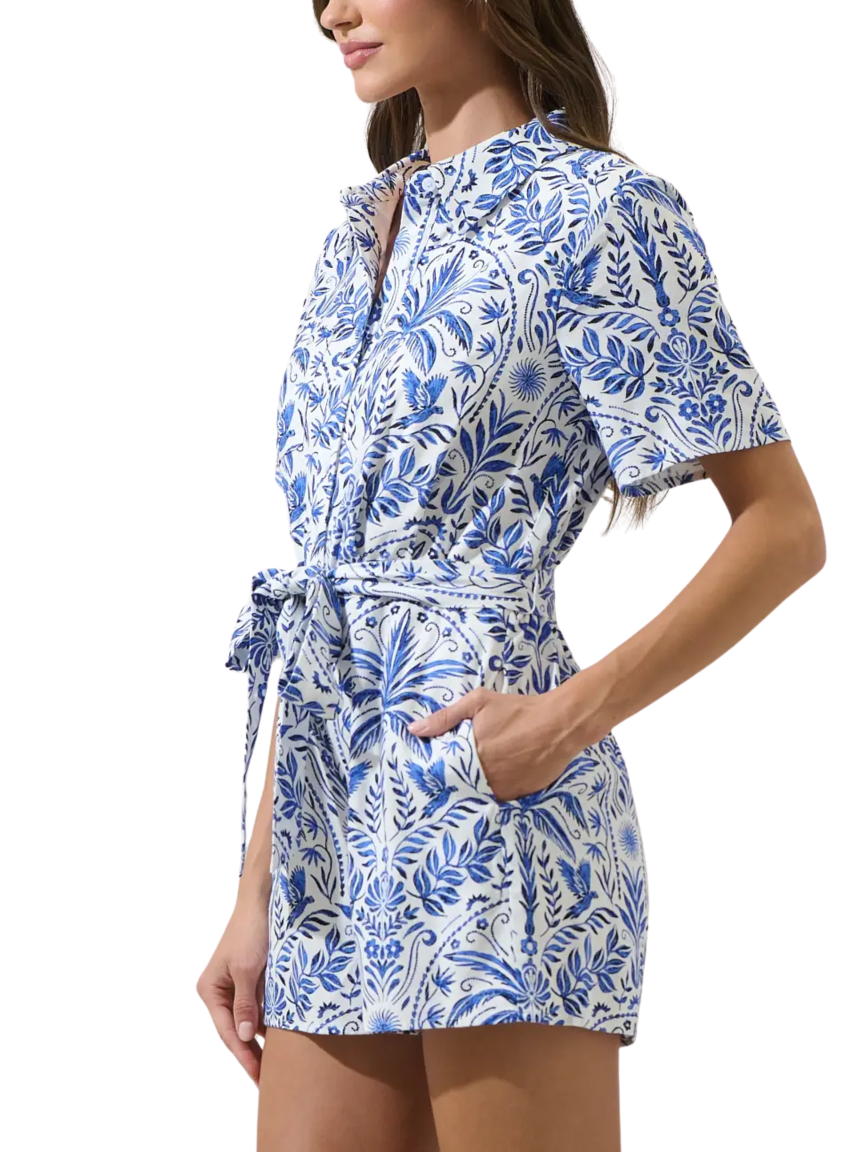 Soria Button Up Romper