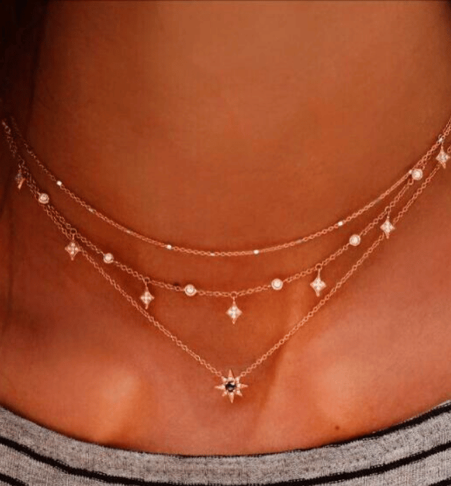Dainty Celestial Layered Necklace