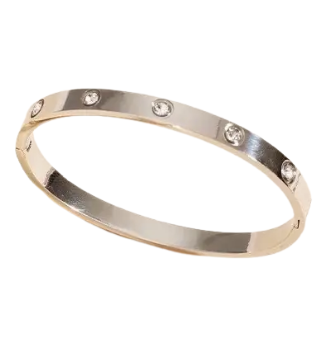 18K Non-Tarnish Waterproof Stainless Steel Bangle