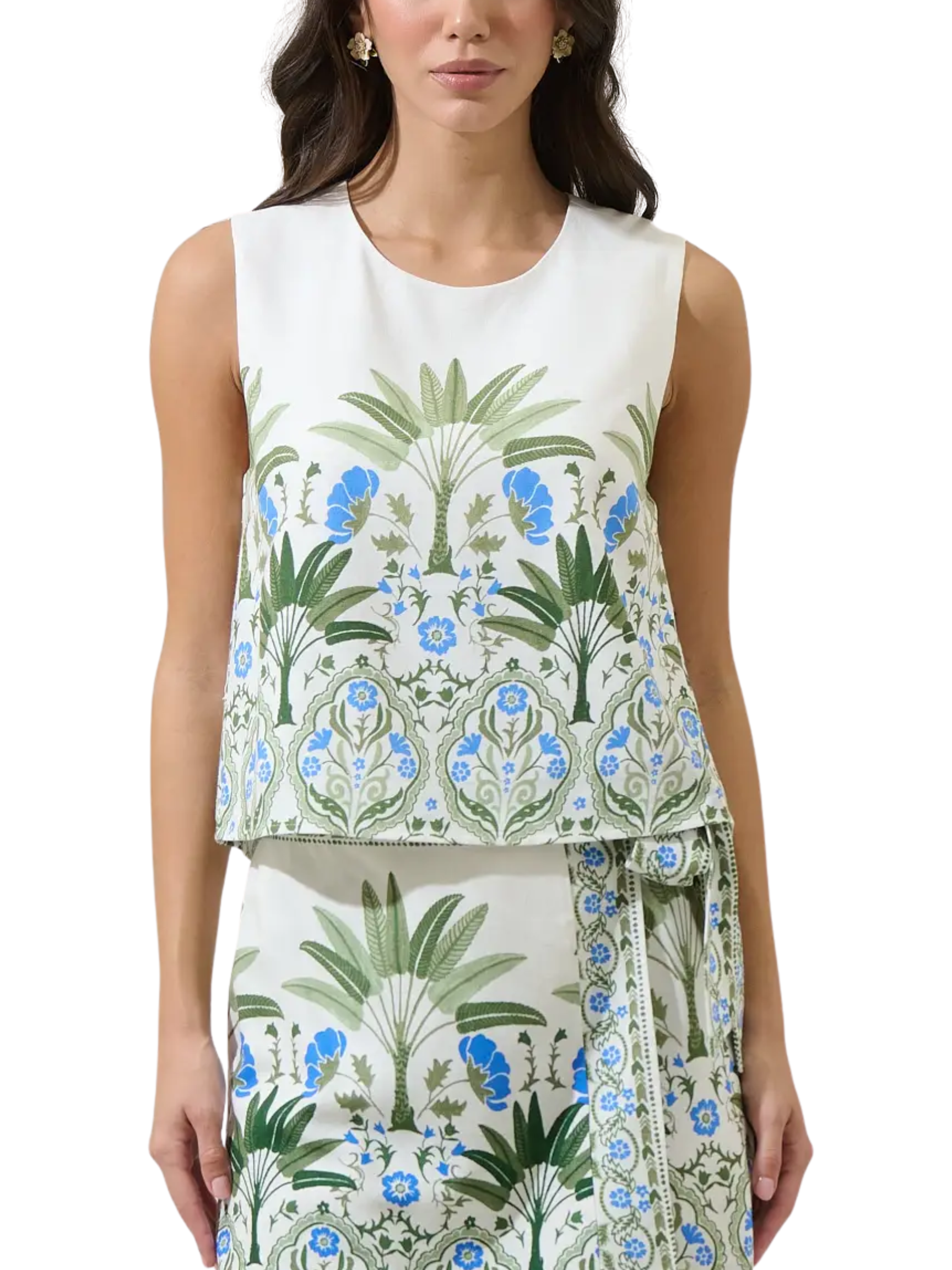 Senara Floral Tank