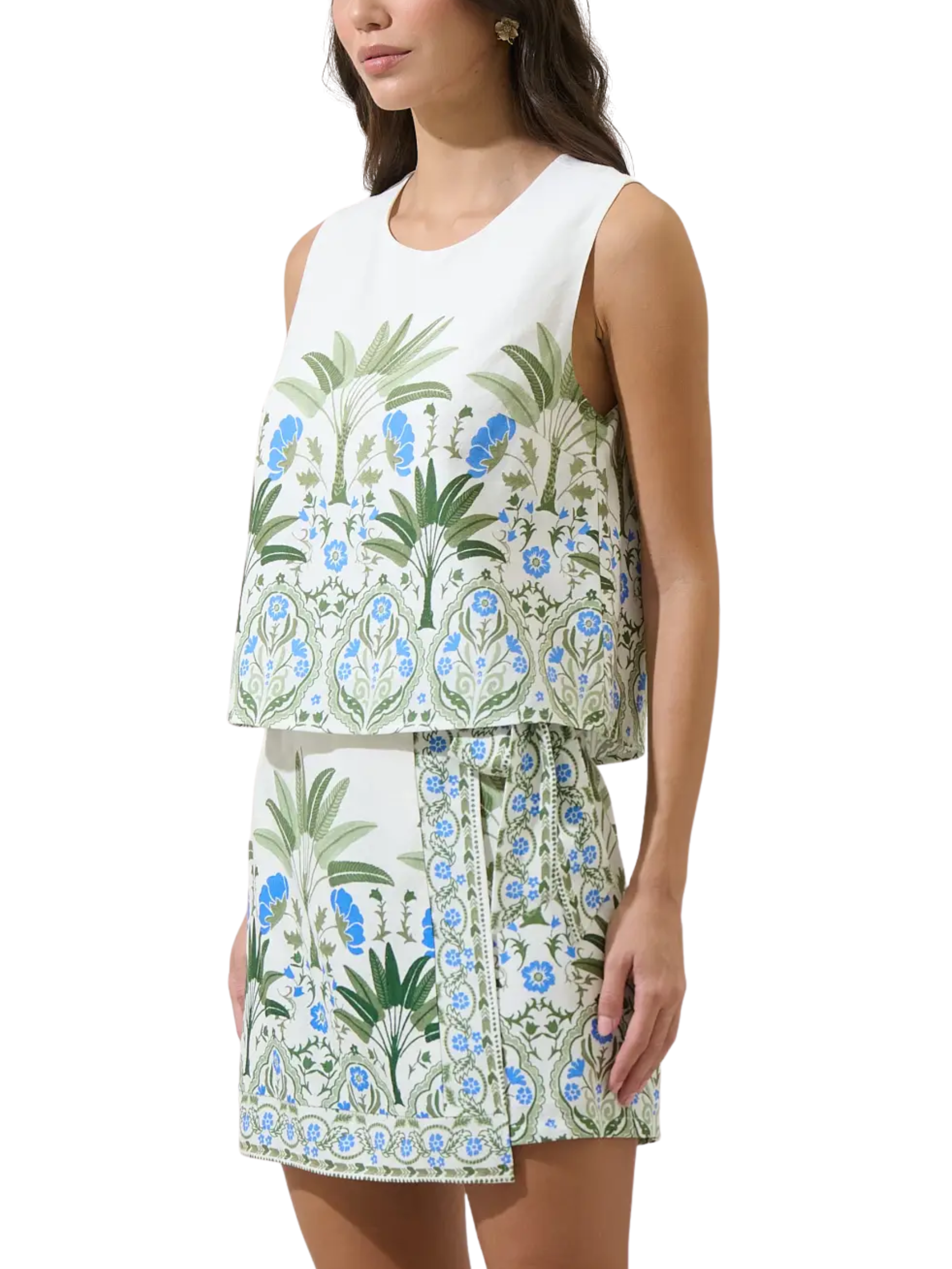 Senara Floral Tank