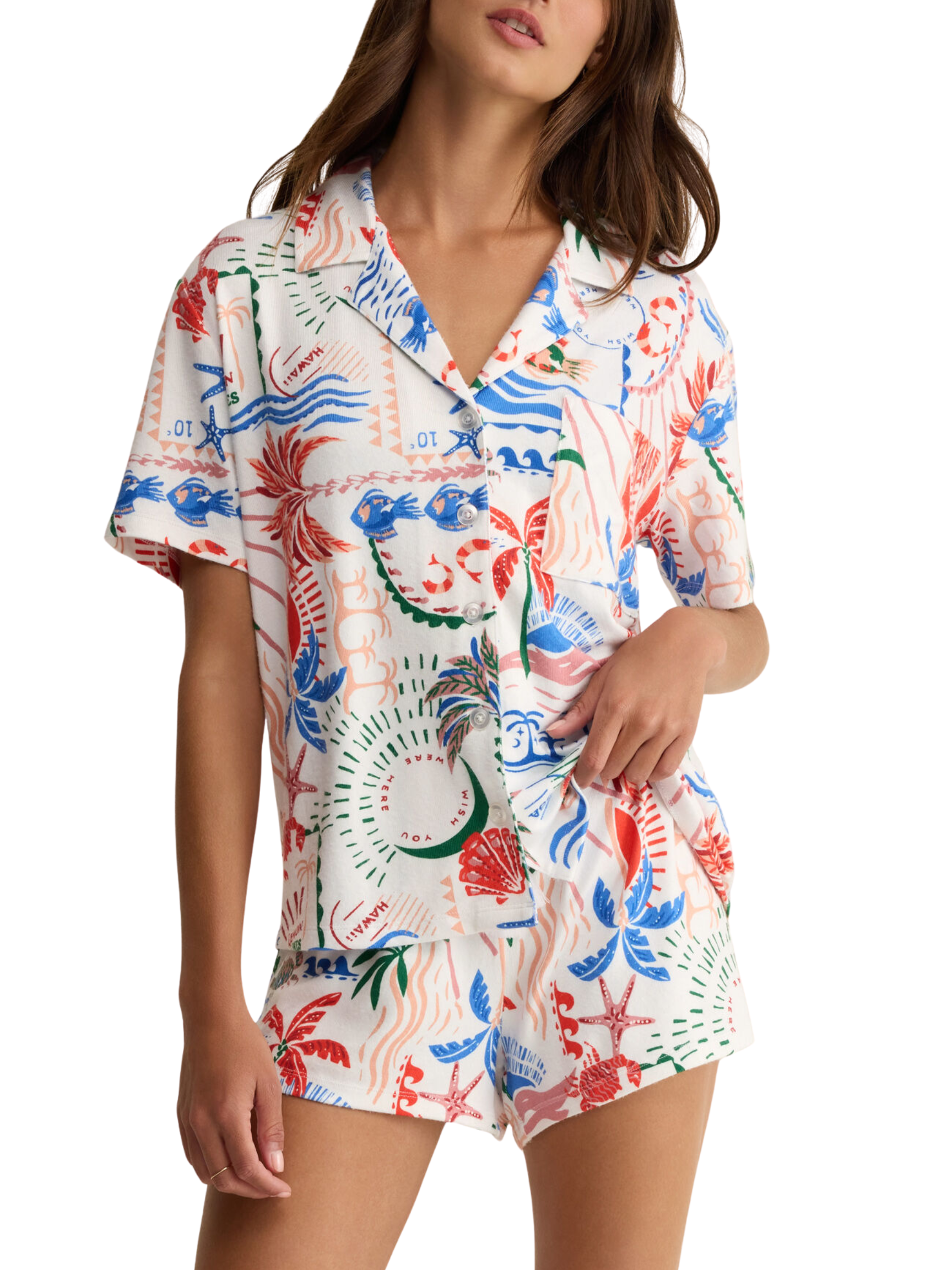 [Z SUPPLY] Beach Days Getaway PJ Top