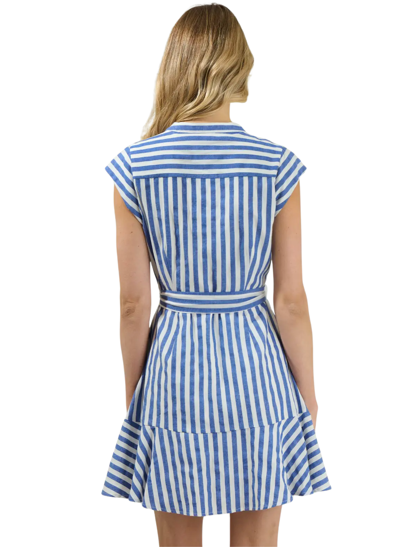 Sadia Striped Mini Dress