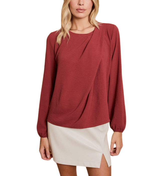 Amber Burgundy Blouse