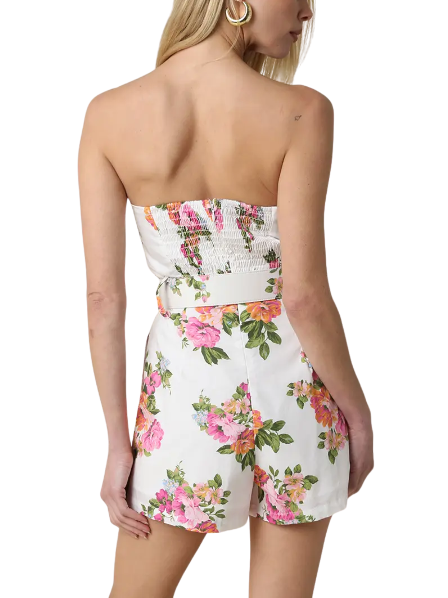 Heidi Strapless Floral Romper