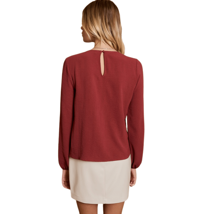 Amber Burgundy Blouse