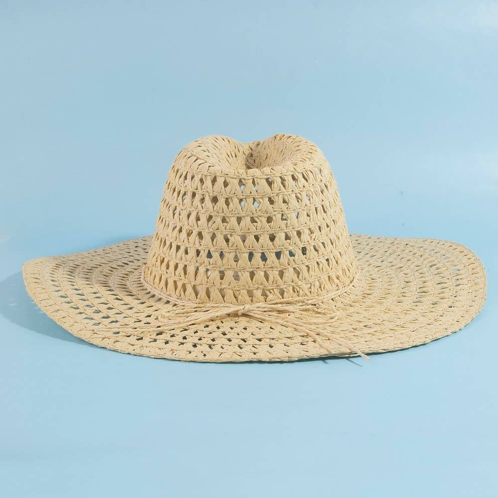 Straw Braid Floppy Sun Hat