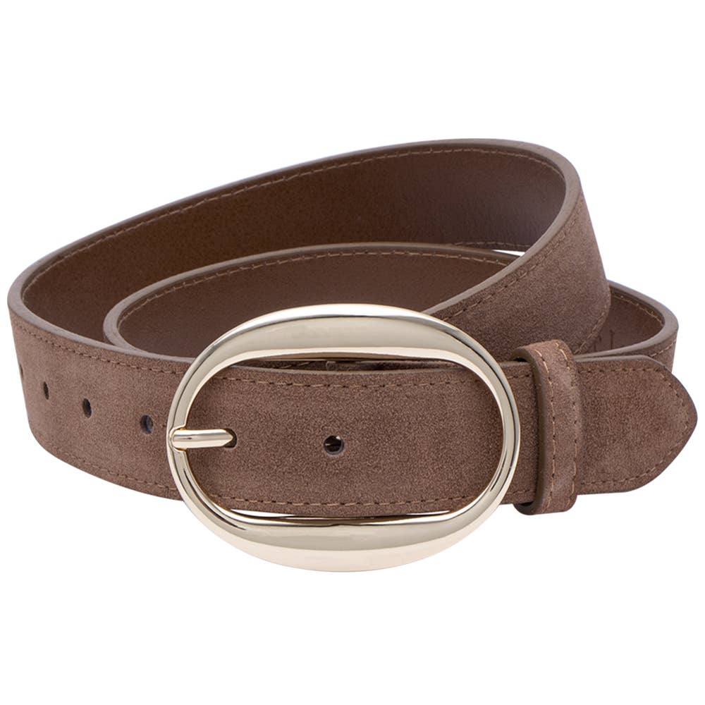 Genuine Suede Leather Belt