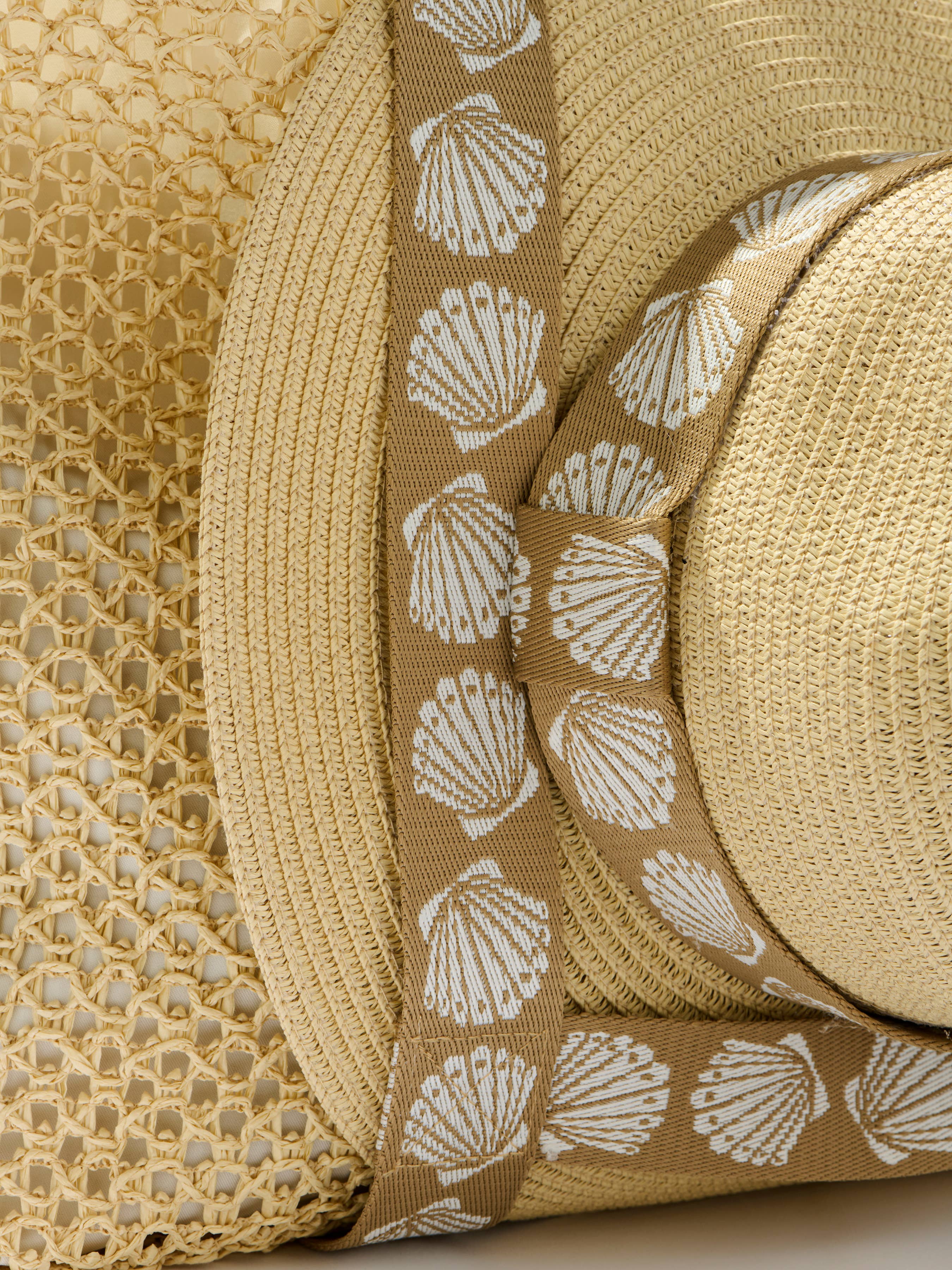 Fisher Hat + Tote Set Cream