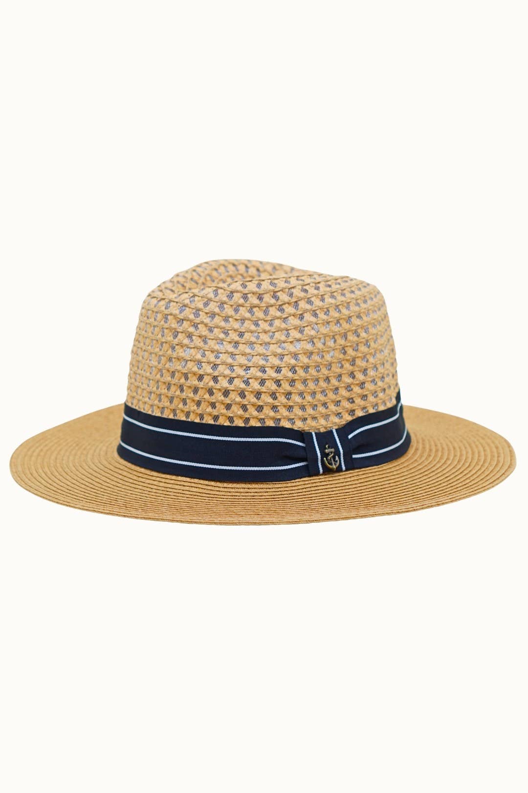 Paper Straw Nautical Crushable Packable Fedora, Adjustable