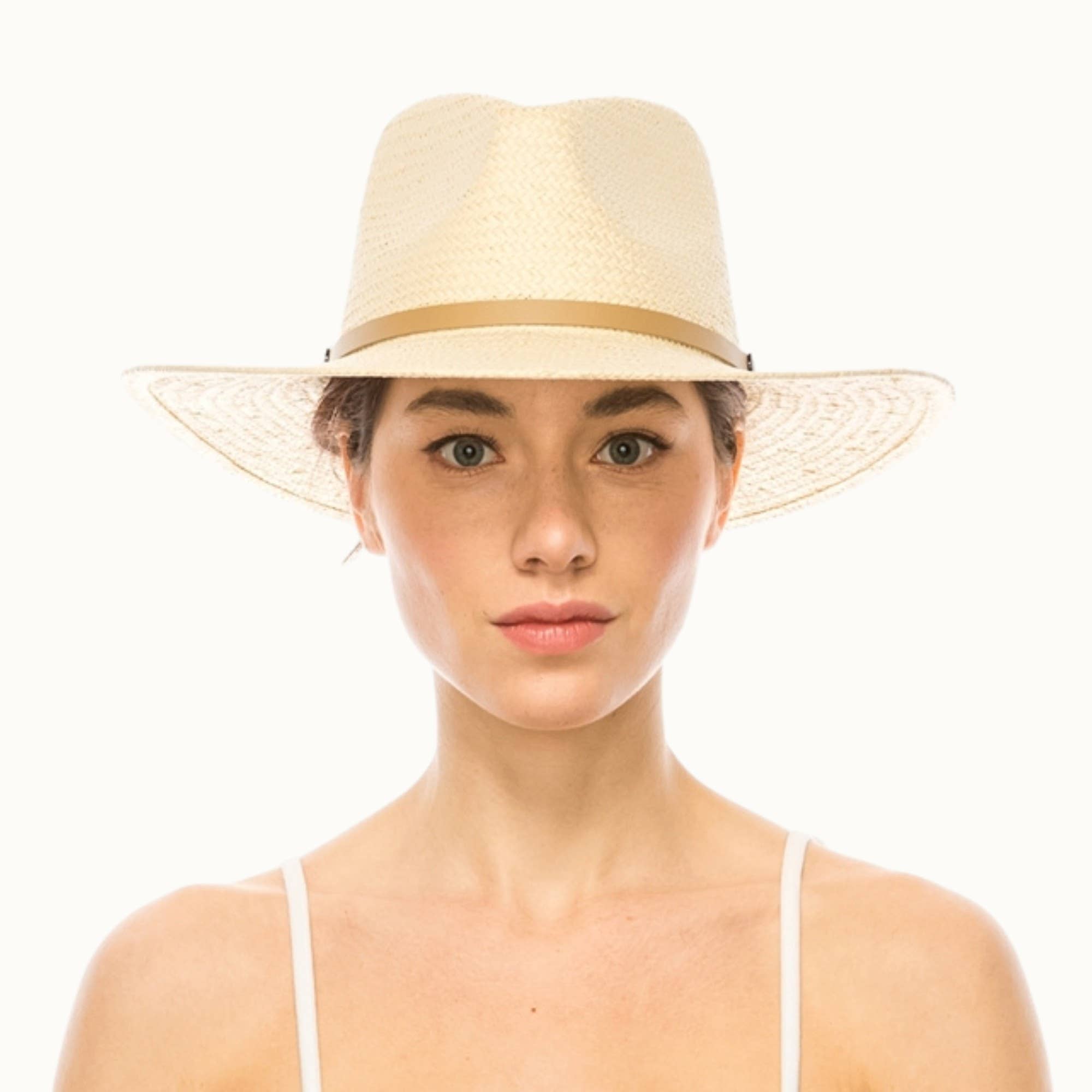 Handwoven Ivory Toyo Straw Panama, Adjustable