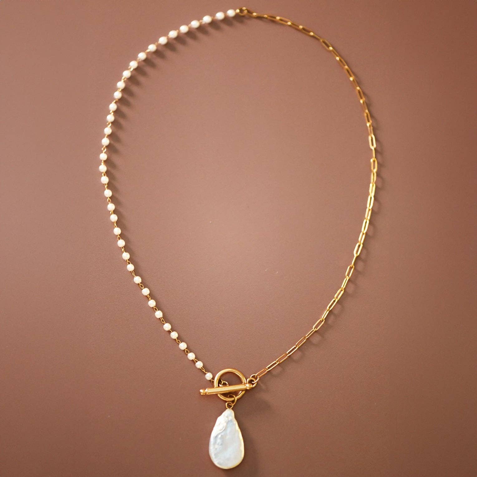 18K Gold Plated Waterproof Stainless Steel Chain Necklace