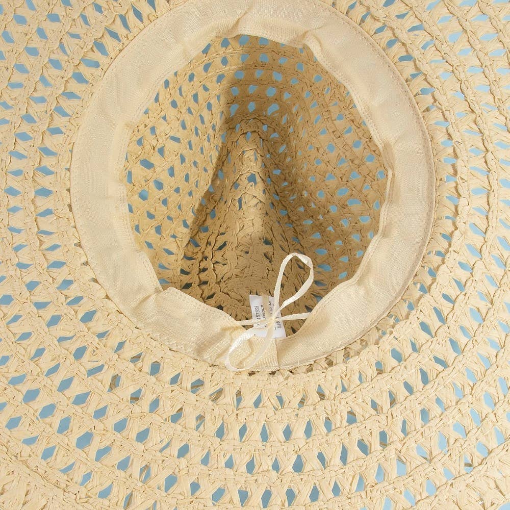 Straw Braid Floppy Sun Hat