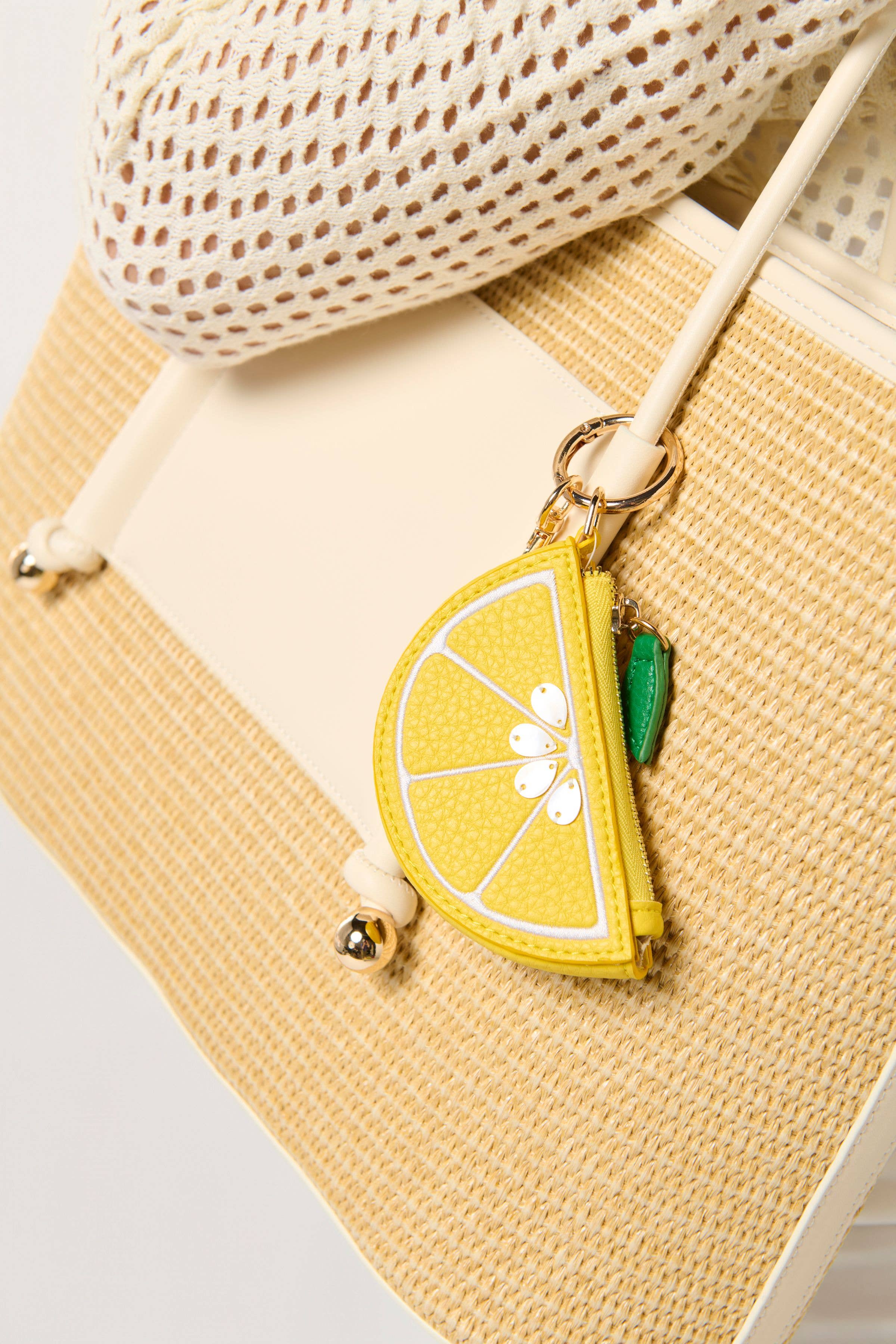 Lemon Zip Key Chain