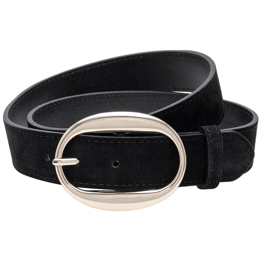 Genuine Suede Leather Belt