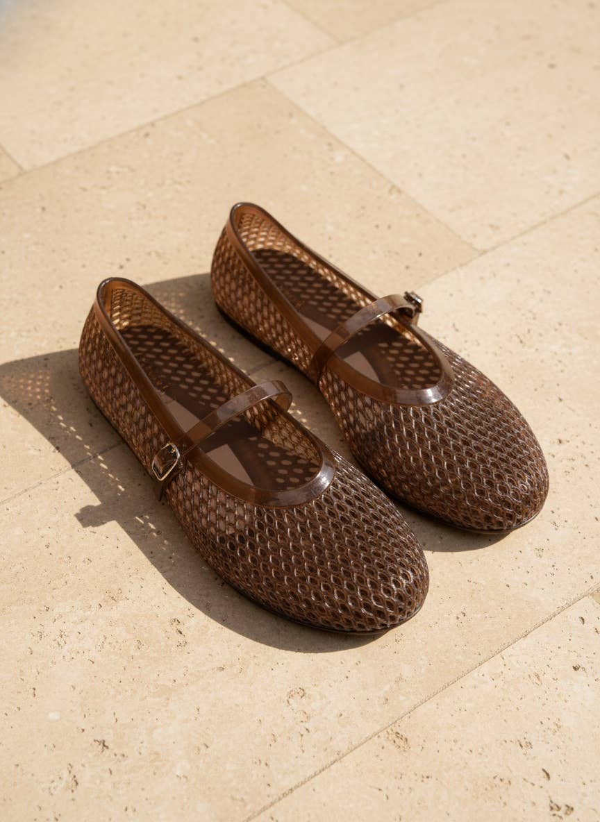 Classic Mesh Mary Jane Flats
