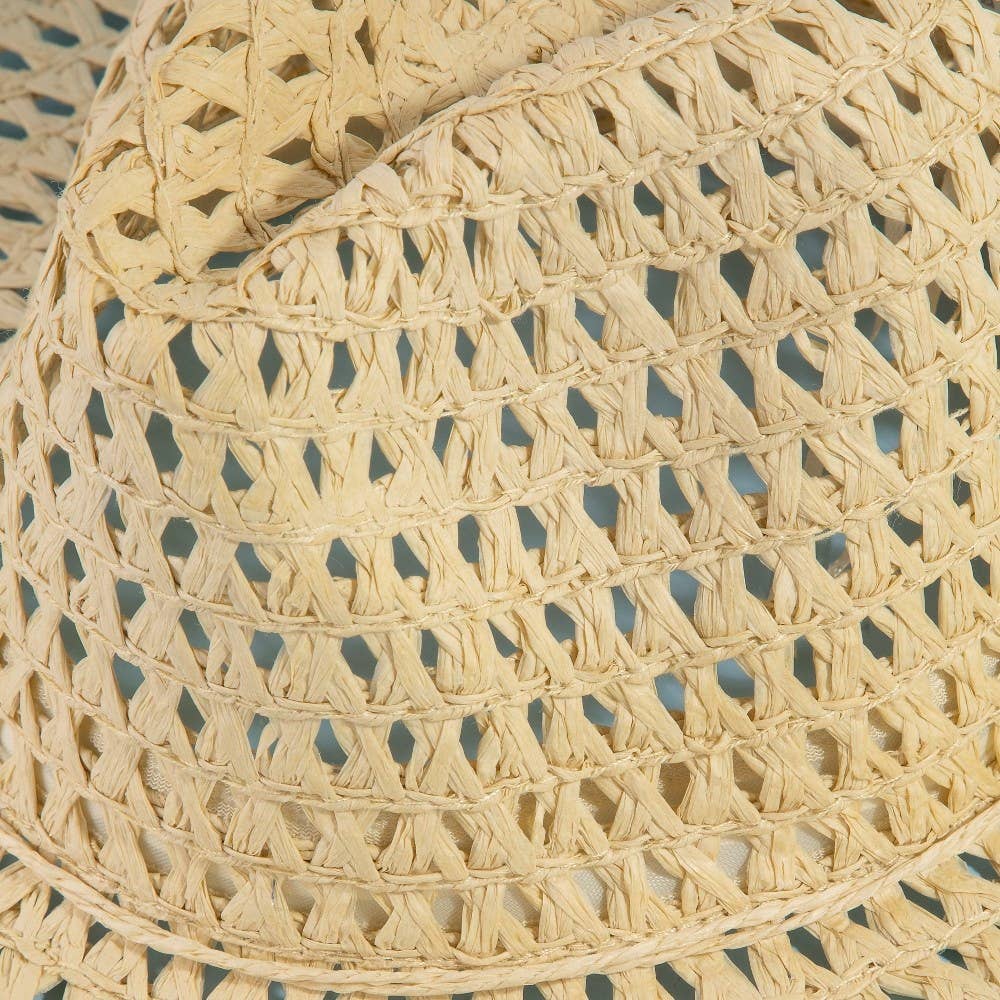 Straw Braid Floppy Sun Hat