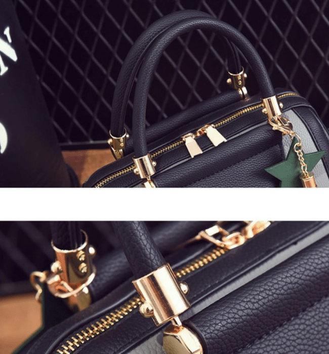 Striped Shoulder Bag - Hudson Square Boutique LLC