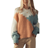 Cassandra Colorblock Sweater - Hudson Square Boutique LLC
