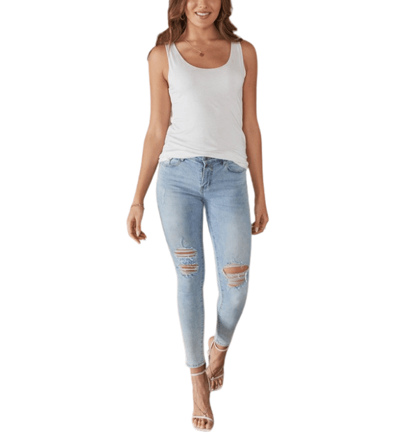 Erica Light Skinny Jeans - Hudson Square Boutique LLC