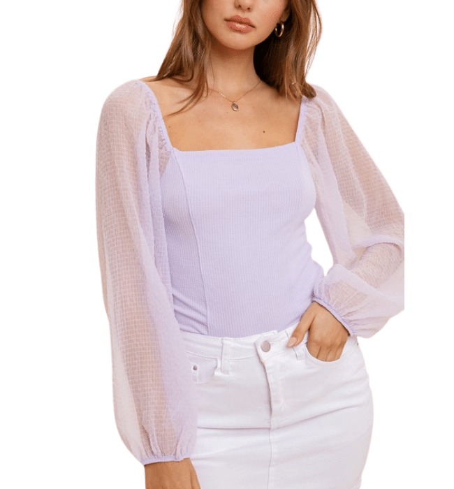 Brooklyn Chiffon Sleeve Top