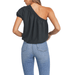 One Shoulder Puff Sleeve Top - Hudson Square Boutique LLC