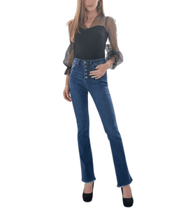 Casey Button Fly Bootcut Jeans - Hudson Square Boutique LLC