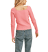 Blushing Pink Cable Knit Sweater - Hudson Square Boutique LLC