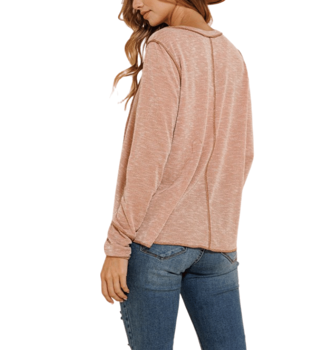 Josie Rib Stitch Pullover - Hudson Square Boutique LLC